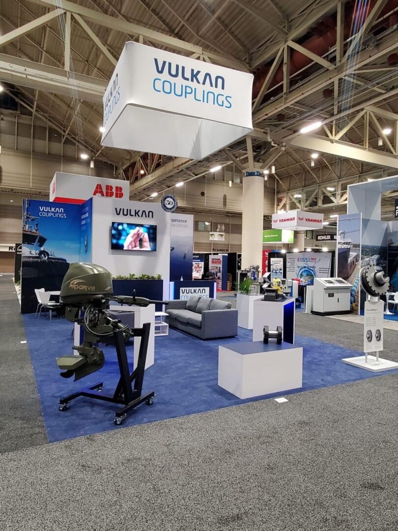 Vulkan Couplings trade show booth display